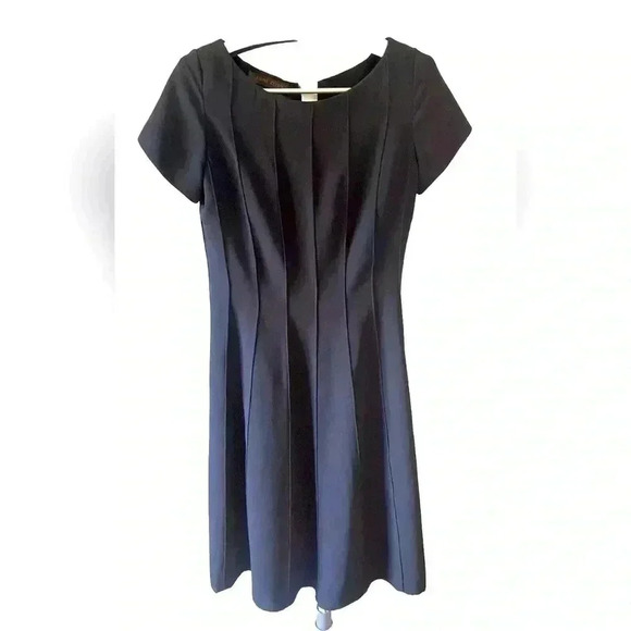 Vintage Anne Klein Long Sheath Dress Women's Size 6 Petite  Zip Back Lined - Picture 1 of 16